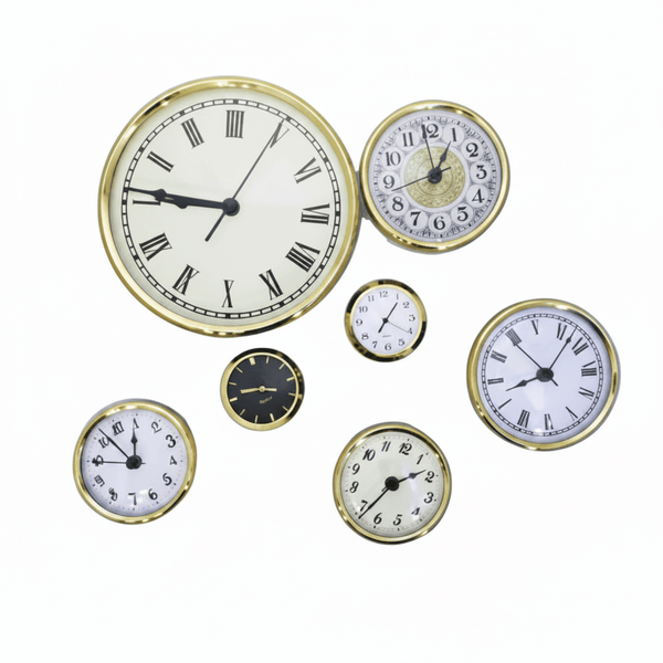 Premium Brass & Glass Clock Inserts