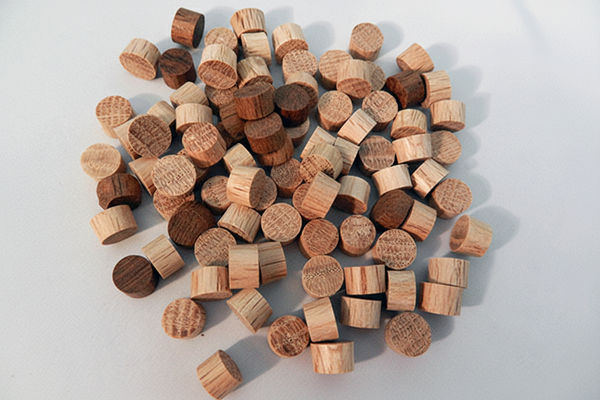 End Grain, Flat Head Wood Plugs For Flooring & Woodworking - USA Made