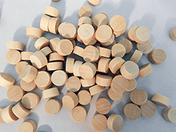 Wood Plugs - End Grain, Flathead - Birch