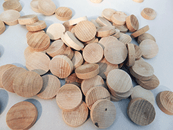 Wood Plugs - End Grain, Flathead Maple