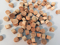 Wood Plugs - End grain, Flathead Oak