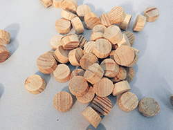 Wood Plugs - End Grain, Flathead - Pine