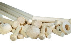 Wooden Axle Pegs, Dowels & Caps