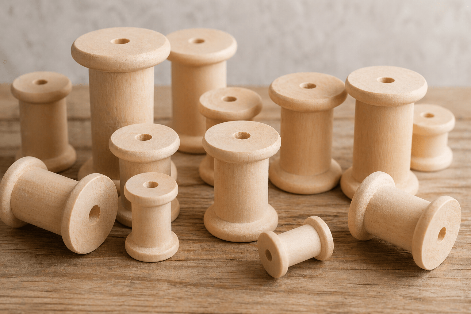 Quality Wooden Spools for Crafting