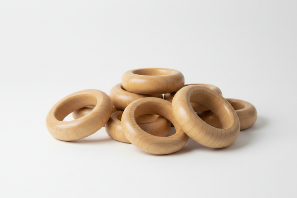 Wooden Toss Rings in Solid Maple