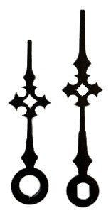 1-3/4" Black Gothic Clock Hands - Clock Parts | Pendulums & Bobs - Bear Woods Supply