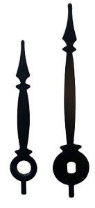 2-1/4" Black Spade Clock Hands - Clock Parts | Pendulums & Bobs - Bear Woods Supply