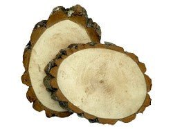 3" - 4" Angle Cut Live Edge Rounds - Pyrography | Pyrography Project Bases - Bear Woods Supply