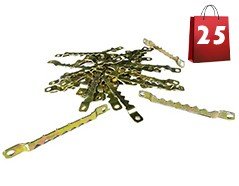 3" Sawtooth Picture Hangers - Zinc Yellow Steel (25 Pack) - Hang & Hardware | Picture Hanging Kits - Bear Woods Supply