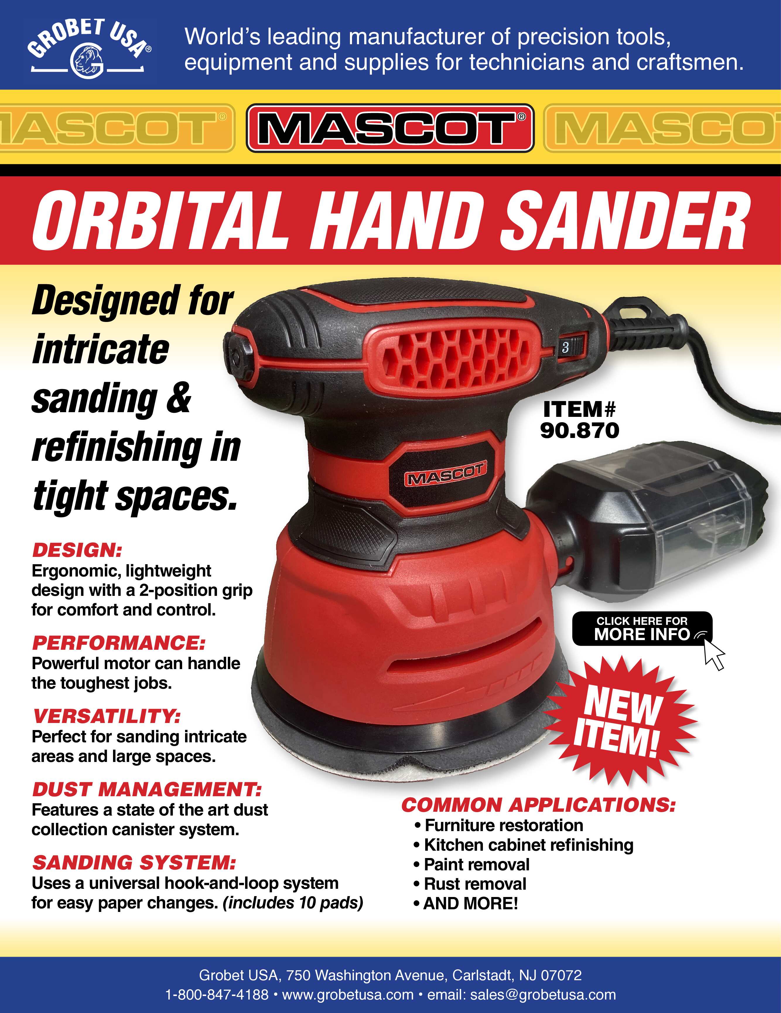 Mascot Orbital Hand Sander