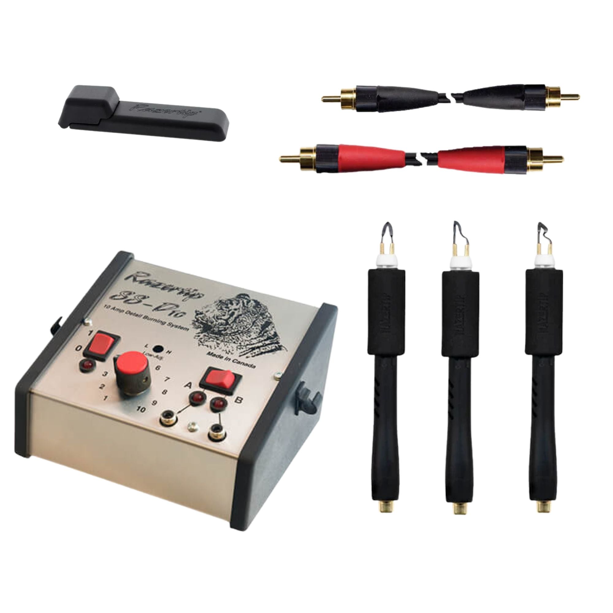 SS-D10 Burner Heavy-Duty Fine Detail Kit - Razertip Wood Burning
