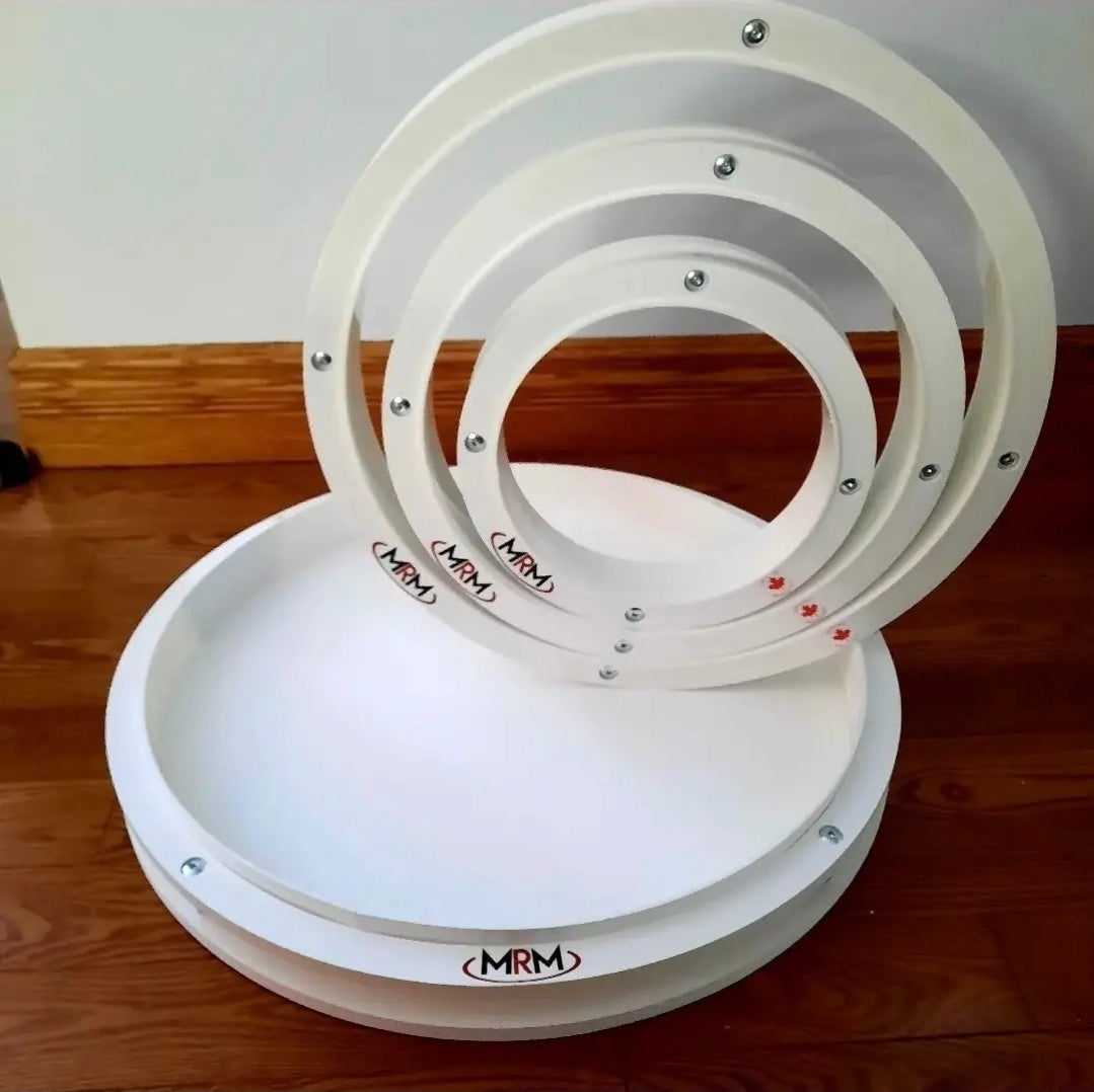 Set of 21" Round Mold with 17," 13," and  9" Round Inserts (2.25" Deep)
