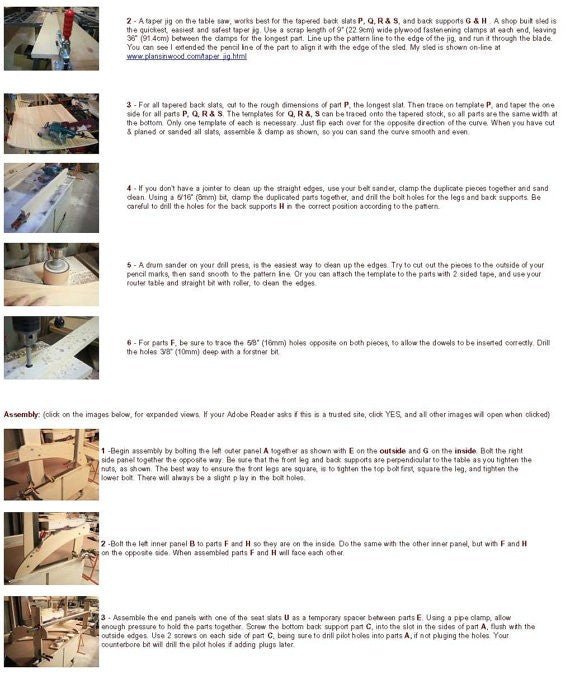Adirondack Adult Rocking Chair Patterns Downloadable in Autocad - Wood Craft | Toys & Joys Patterns - Bear Woods Supply