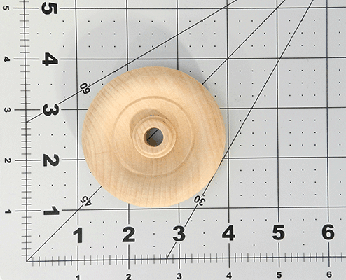Antique Hardwood Toy Wheels, 2-3/4" by 5/8" (3/8" Hole) - Wood Craft | Toy Wheels - Bear Woods Supply