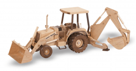 Back Hoe Tractor 24" (Woodworking Pattern) - Wood Craft | Toys & Joys Patterns - Bear Woods Supply