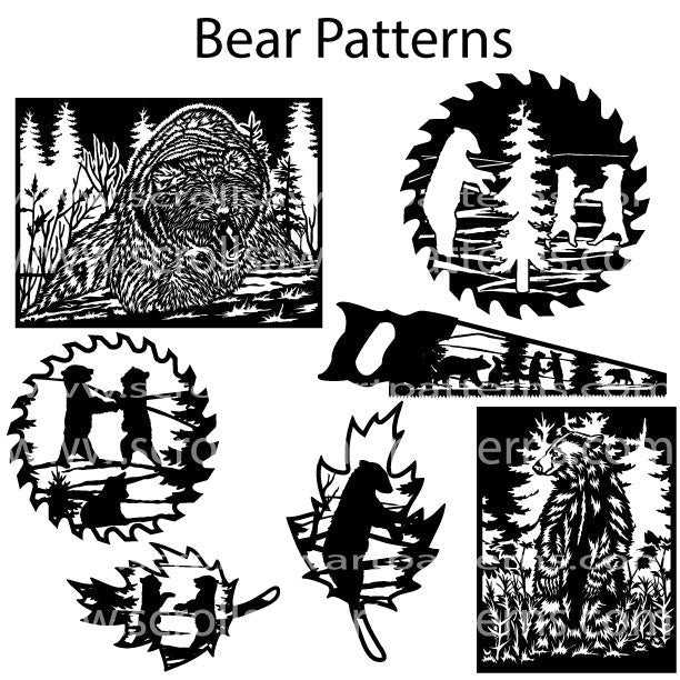 Bear Patterns Package -53- Scroll Saw Bear Patterns By Jason Henry - Scroll Saw | Scroll Saw Patterns - Bear Woods Supply