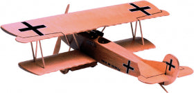 Bi-Wing Fokker D VII 24" (Woodworking Pattern) - Wood Craft | Toys & Joys Patterns - Bear Woods Supply