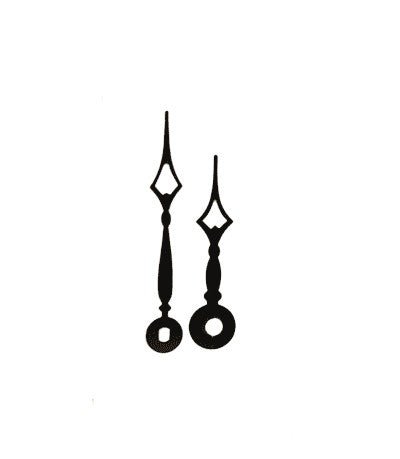 Clock Hands 2-3/4" for sale Black (For up to 7" Dial diameter) - Clock Parts | Clock Dials & Faces - Bear Woods Supply