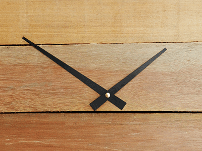 Clock Hands 5-3/8" for High Torque Movements, Black - Clock Parts | Pendulums & Bobs - Bear Woods Supply