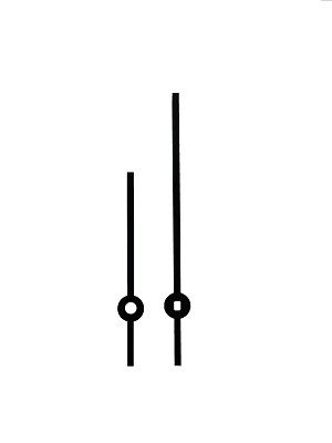 FREE Clock Hands 3-3/4", Black Style - Clock Parts | Pendulums & Bobs - Bear Woods Supply