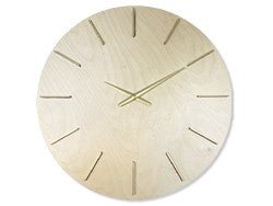 Gold - Complete Clock Kit with Shiny Gold Clock Hands, Motor, Wood Round, and Matching Ticks - Clock Parts | Clock Kits - Bear Woods Supply