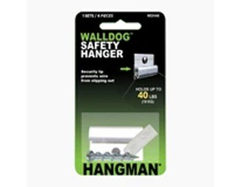 Hangman - Wall Dog Safety Wire Hanger with Friction Bumpers - Hang & Hardware | Wall Hangers - Bear Woods Supply