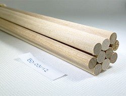 Hardwood Birch Dowels 5/16" by 12" (Per 10 Dowels) - Wood Parts | Dowel Rods - Bear Woods Supply