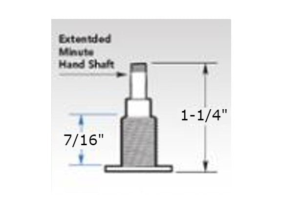 High Torque Movement - C Cell (Up to 5/8" Dial Thickness) - Clock Parts | Clock Dials & Faces - Bear Woods Supply