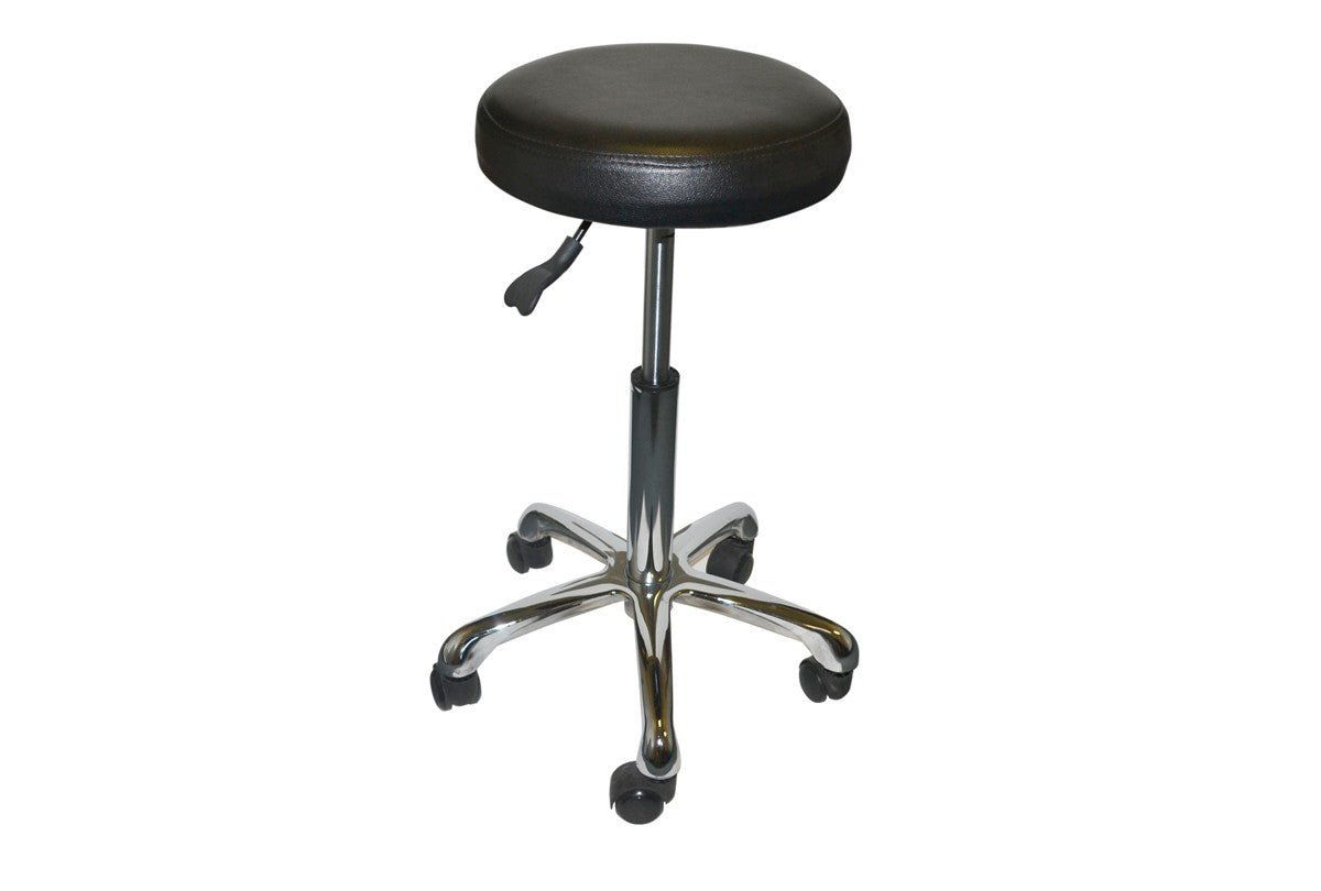 Industrial Quality, Adjustable Backless Shop Stool with Casters - Scroll Saw | Dust Collection & Safety - Bear Woods Supply