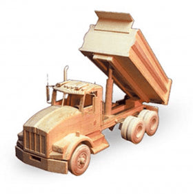 Kenworth Dump Truck 18" (Woodworking Patterns) - Wood Craft | Toys & Joys Patterns - Bear Woods Supply