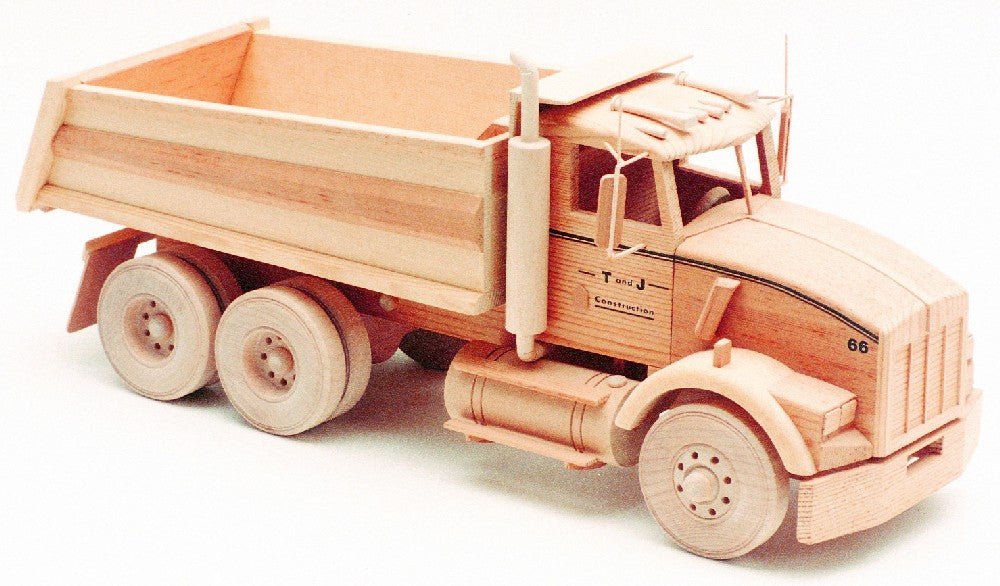 Kenworth Dump Truck 18" (Woodworking Patterns) - Wood Craft | Toys & Joys Patterns - Bear Woods Supply