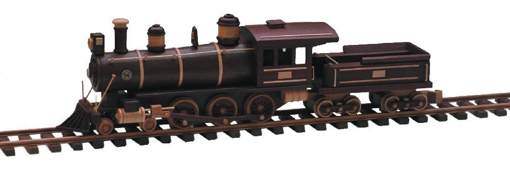 Locomotive-Tender & Track Woodworking Pattern (Approx. 29") - Wood Craft | Toys & Joys Patterns - Bear Woods Supply