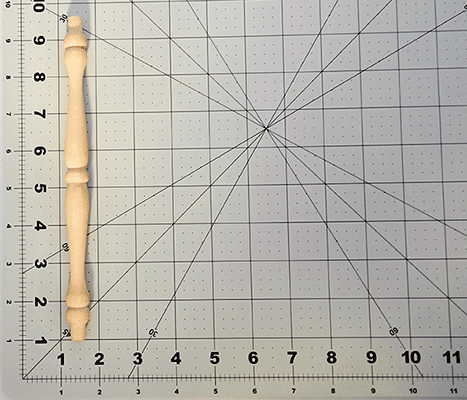 Maple Wooden Spindle 8-5/8in x 5/8in - Wood Parts | Hardwood Spindles - Bear Woods Supply