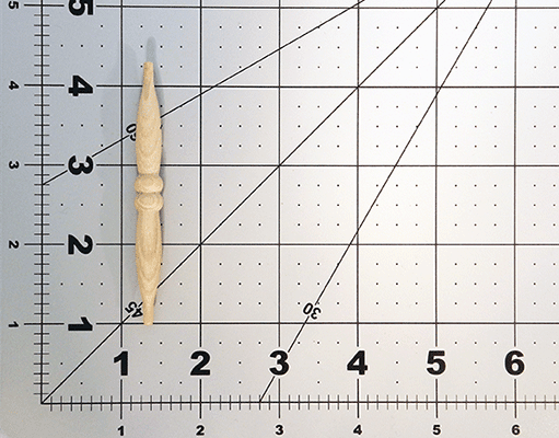 Maple Wooden Spindles 3-1/4in x 5/16in (Per 25) (Closeout - Limited Quantities) - Wood Parts | Hardwood Spindles - Bear Woods Supply