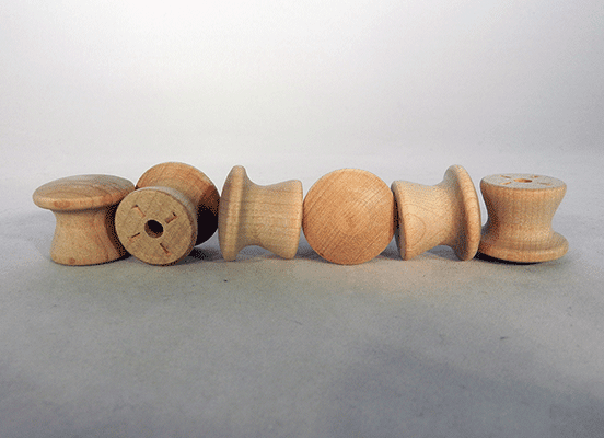 Mushroom Knob 1" x 7/8" with 3/16" screw hole (Per 25) - Hang & Hardware | Cabinet Knobs & Pulls - Bear Woods Supply