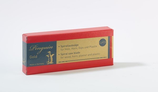 Niqua Spiral Gold Scroll Saw Blade 3 (.016" x .039" x 40TPI) (Pk/12) - Scroll Saw | Scroll Saw Blades - Bear Woods Supply