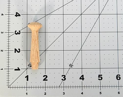 Oak Wood Shaker Pegs 2-1/2 inch x 3/4 inch - Wood Parts | Shaker Pegs - Bear Woods Supply