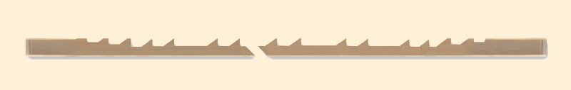 Pegas Double Skip Tooth Scroll Saw Blades 2/0 (.0087" x .0236" x 24.9TPI) (Pk/12) - Scroll Saw | Scroll Saw Blades - Bear Woods Supply