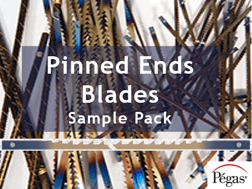Pegas Scroll Saw Blades Sample Pack - Pinned End - Scroll Saw | Scroll Saw Blades - Bear Woods Supply