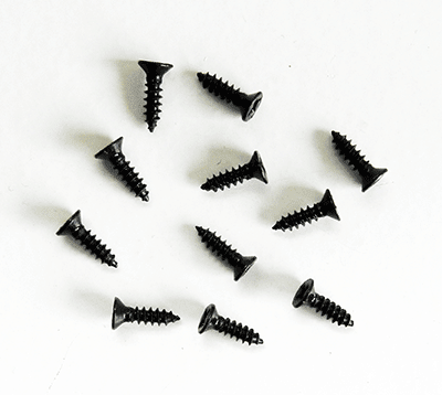 Phillips Flathead (FH) 3 by 3/8" (9.5 mm) Black Screws (Per 100 Screws) - Hang & Hardware | Flat Head Screws - Bear Woods Supply