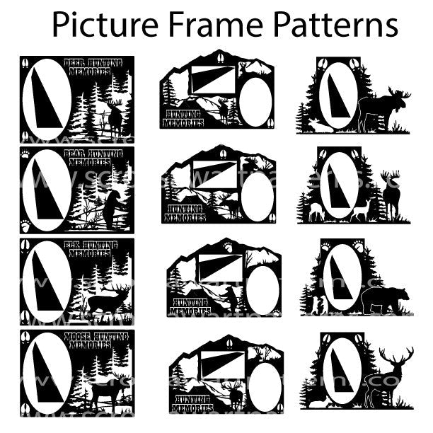 Picture Frames Package-12 Scroll Saw Picture Frames By Jason Henry - Scroll Saw | Scroll Saw Patterns - Bear Woods Supply