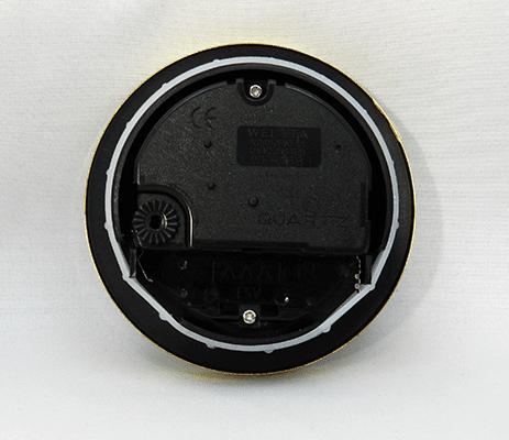 PREMIUM 2-3/4" White Roman Clock Insert - Real Brass Bezel - Clock Parts | Clock Inserts - Bear Woods Supply