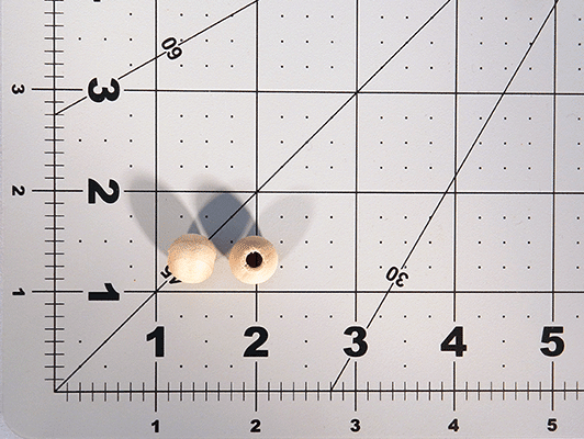 Round Wood Beads 1/2 inch diameter with 5/32 inch Hole - Wood Craft | Wood Beads - Bear Woods Supply