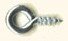 Screw Eye 6 x 30 x 16mm Zinc Plated (Per 100) - Hang & Hardware | Cup, Shoulder & Screw Hooks - Bear Woods Supply