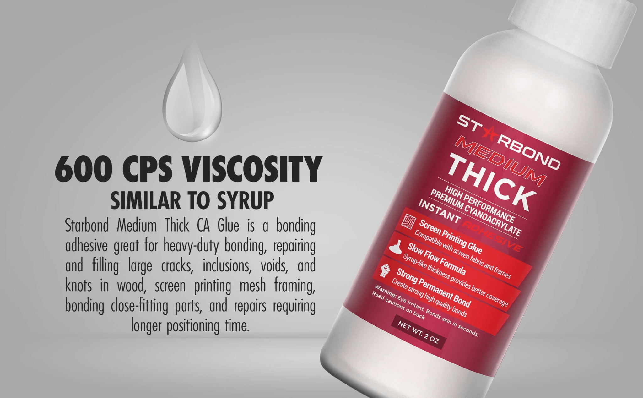 Starbond Medium Thick CA Glue and Kit - Shop & Safety | Wood Glue & Adhesives - Bear Woods Supply