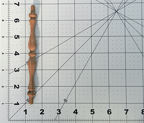 Walnut Wooden Spindles 5-7/8in x 1/2in - Wood Parts | Hardwood Spindles - Bear Woods Supply