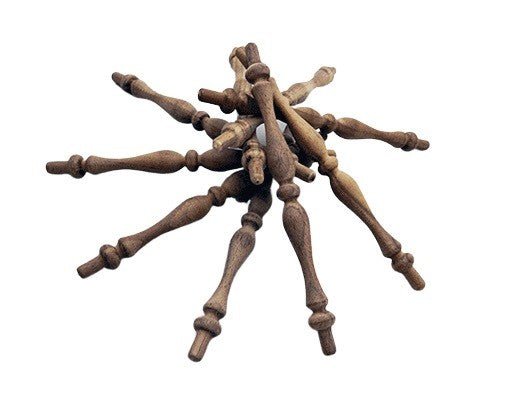 Walnut Wooden Spindles 5-7/8in x 1/2in - Wood Parts | Hardwood Spindles - Bear Woods Supply