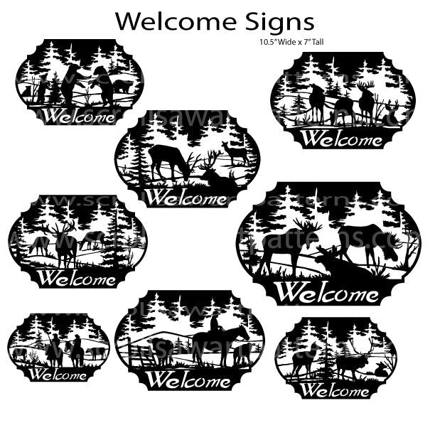 Welcome Signs Package - 30 Scroll Saw Welcome Signs By Jason Henry - Scroll Saw | Scroll Saw Patterns - Bear Woods Supply