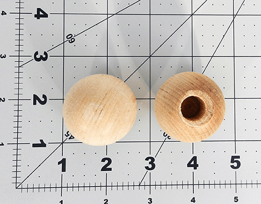 Wood Dowel Cap 1-1/2" (For 1/2" Dowel) (Per 25) - Wood Parts | Dowel Caps - Bear Woods Supply