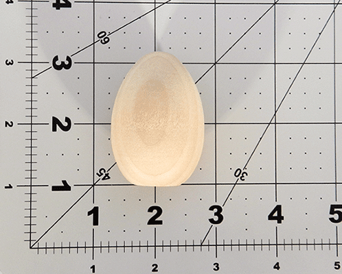 Wood Egg 1-3/8" by 2" (Per 25) - Wood Craft | Wood Shapes & Cutouts - Bear Woods Supply